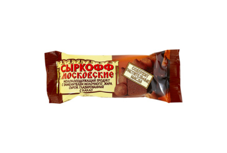Сырок глазированный СЫРКОФФ Московские 40гр Какао 1/20шт