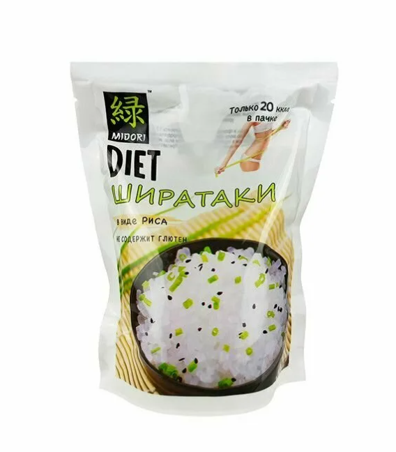 Лапша MIDORI 200гр Ширатаки рис 1/12шт