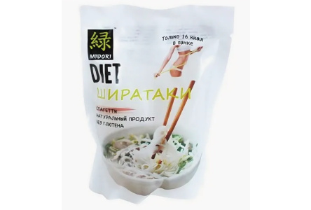 Лапша MIDORI 200гр Ширатаки спагетти 1/12шт