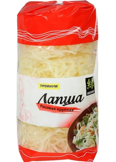 Лапша MIDORI 380гр Рисовая крупная 1/20шт