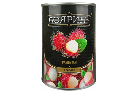 Компот БОЯРИНЪ 565мл Рамбутан в сиропе ж/б 1/12шт