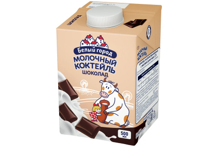 Коктейль БЕЛЫЙ ГОРОД 500гр Шоколад 1,2% мол 1/24шт