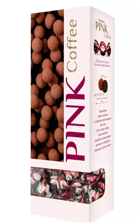 Конфеты PINK 163гр Coffee 1/16шт Сладкий орешек