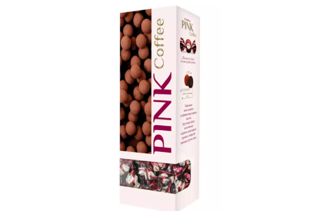 Конфеты PINK 163гр Coffee 1/16шт Сладкий орешек