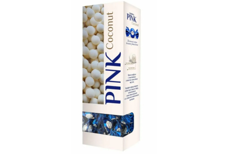 Конфеты PINK 163гр Coconut 1/16шт Сладкий орешек