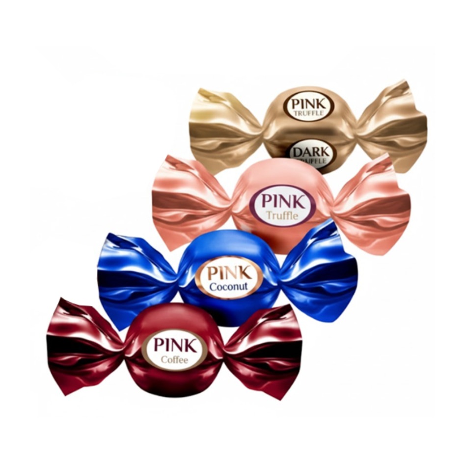 Конфеты PINK Ассорти 1/4кг Сладкий орешек