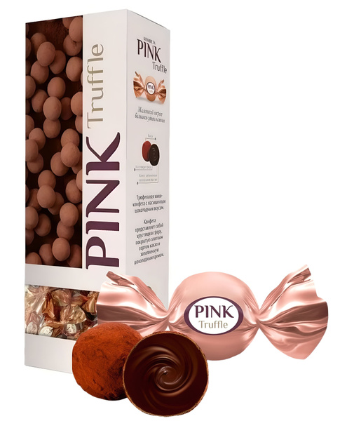 Конфеты PINK 163гр Truffle 1/16шт Сладкий орешек