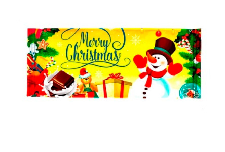 Плитка кондитерская СЕВЕРНОЕ СИЯНИЕ 100гр Снеговичок молочная карамель 1/25шт Люси