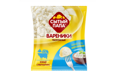 Вареники СЫТЫЙ ПАПА 420гр Творожные 1/8шт