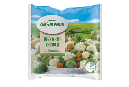 Заморож AGAMA 400гр Овощи весенние 1/14шт