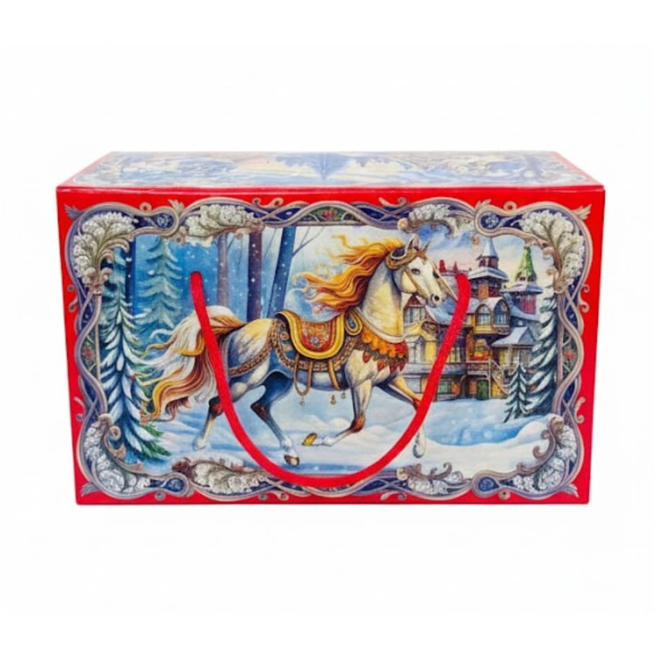 Подарок новогодний ЗИМА ПРИШЛА 700гр 1/12шт №015