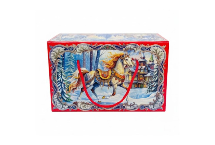 Подарок новогодний ЗИМА ПРИШЛА 700гр 1/12шт №015