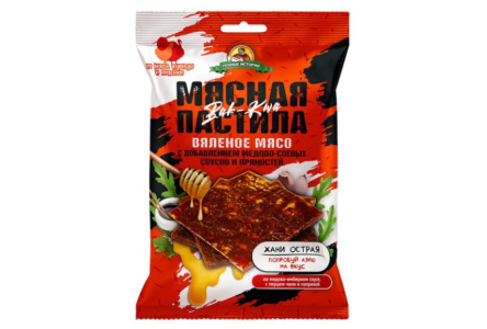 Пастила мясная ПЕННЫЕ ИСТОРИИ 45гр Хани перечная 1/30шт