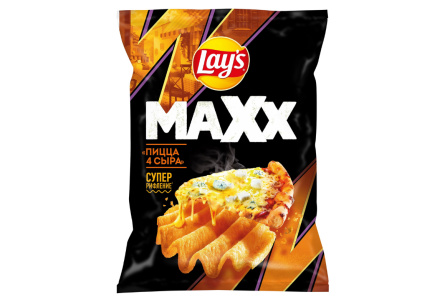 Чипсы LAYS MAX 100гр Пицца четыре сыра 1/20шт