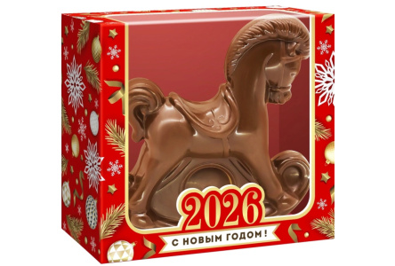 Фигурка СИМВОЛ ГОДА 40гр Лошадь/карамель 1/1шт