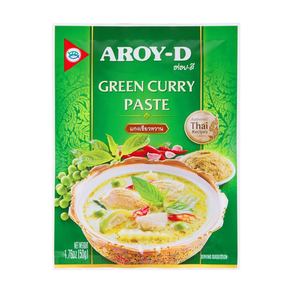 Паста AROY-D 50гр Карри зеленая 1/12шт