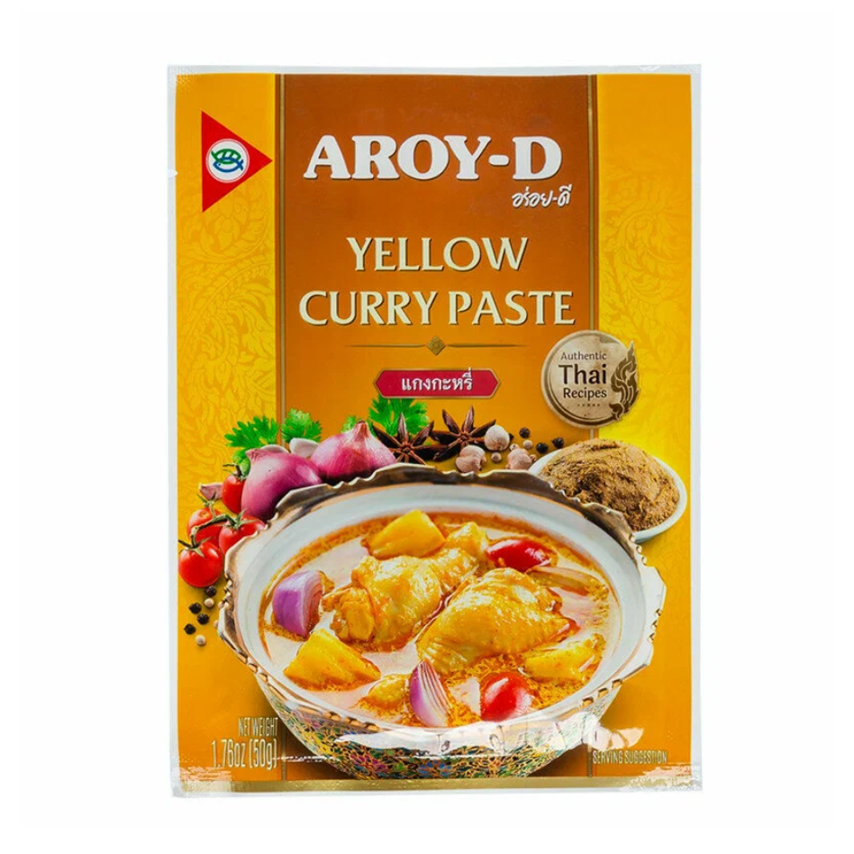 Паста AROY-D 50гр Карри желтая 1/12шт