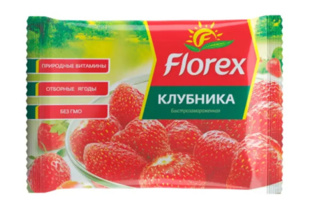 Заморож FLOREX 300гр Клубника 1/12шт
