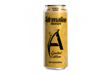 Напиток энерг ADRENALINE Rush 0,449л Sparkling energy ж/б 1/12шт