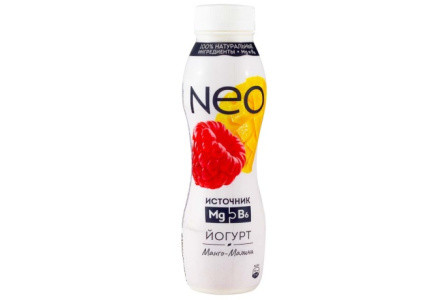 Йогурт NEO 260гр 1,5% Фруктовый манго/малина 1/6шт БЗМЖ