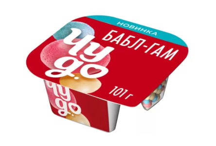Йогурт ЧУДО 101гр 4% БаблГам/драже 1/6шт Продукт без заменителя молочного жира