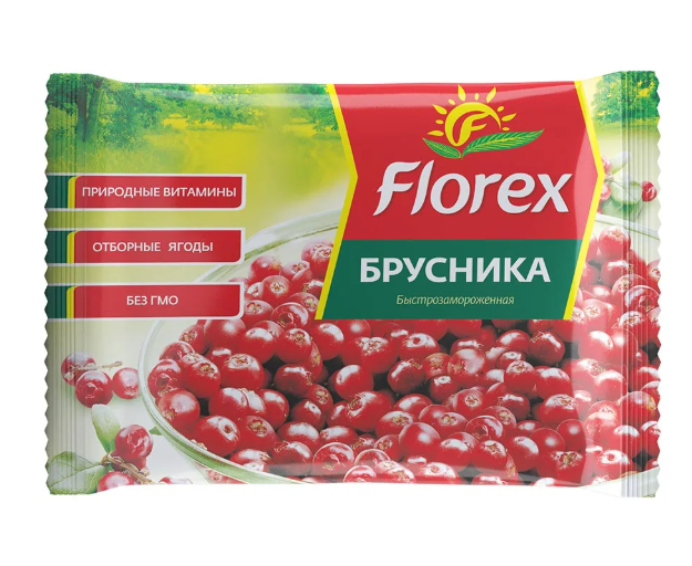 Заморож FLOREX 300гр Брусника 1/12шт