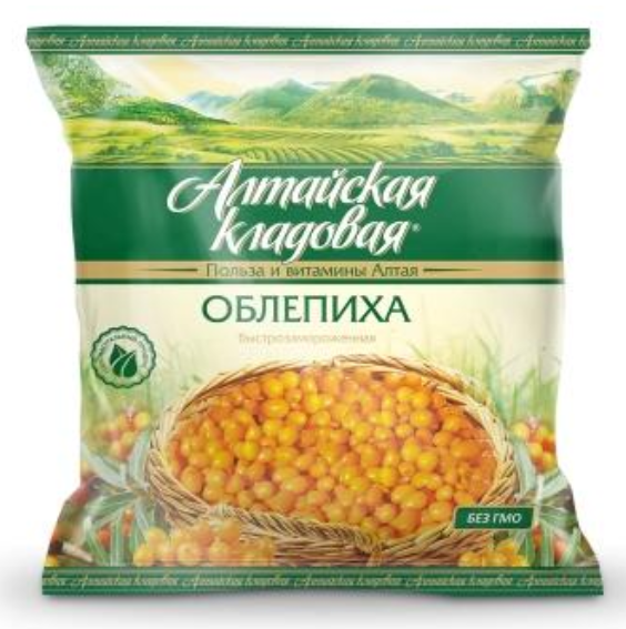 Заморож АЛТАЙСКАЯ КЛАДОВАЯ 400гр Облепиха 1/12шт