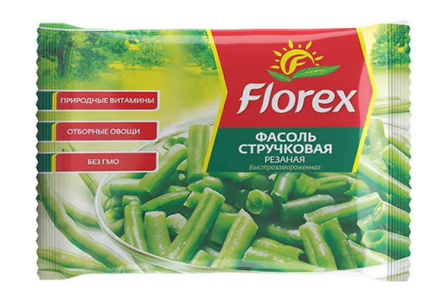 Заморож FLOREX 400гр Фасоль стручковая 1/12шт