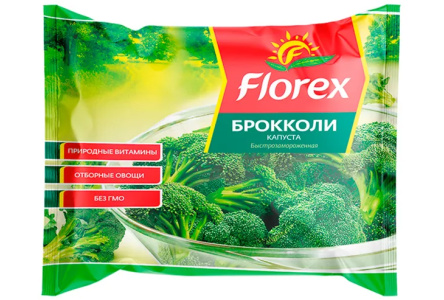 Заморож FLOREX 400гр Капуста Брокколи 1/12шт
