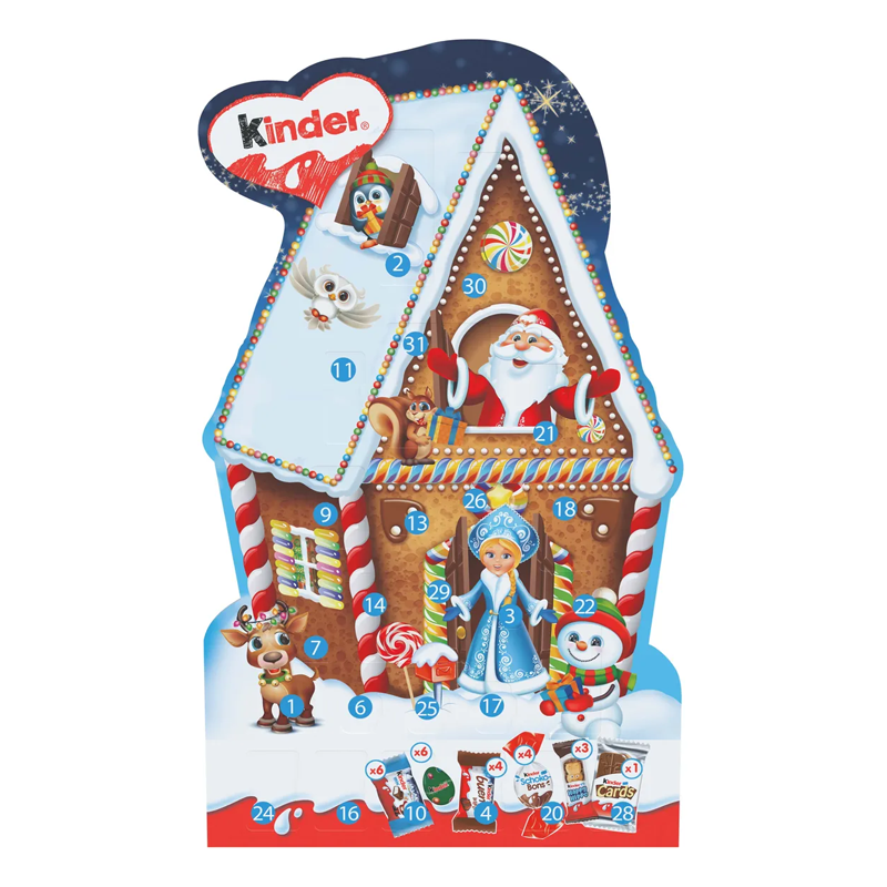 Подарок новогодний  KINDER MIX 178гр 1/9шт