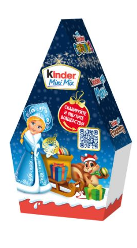 Подарок новогодний  KINDER MIX 130гр 1/24шт