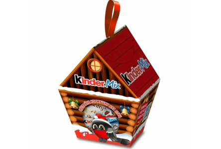 Подарок новогодний KINDER MIX 99,7гр Кормушка для птиц 1/6шт