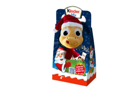 Подарок новогодний KINDER MIX 137,5гр Плюшевая игрушка 1/8шт