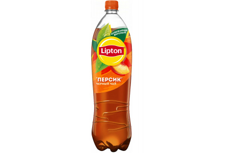 Чай холодный LIPTON 1,5л Персик ПЭТ 1/6шт