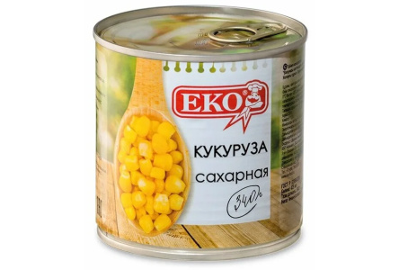 Кукуруза ЕKO 340/425гр ж/б 1/12шт