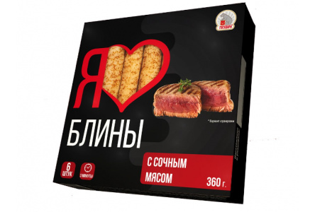 Блинчики ГОСУДАРЬ 360гр С мясом 1/12шт