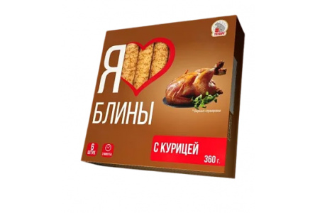 Блинчики ГОСУДАРЬ 360гр С курицей 1/12шт