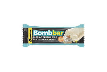 Батончик BOMBBAR 40гр Торт миндально/кокосовый 1/30шт