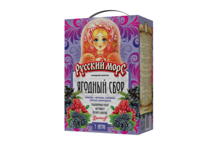 Морс РУССКИЙ МОРС 3л Ягодный сбор б/б 1/4шт