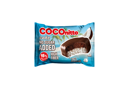 Печенье протеиновое COCONITTO BROWNIE 50гр Кокос б/сахара 1/12шт