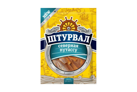 Рыбка солено-сушеная ШТУРВАЛ 36гр Путассу северная с перцем 1/40шт