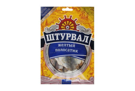 Рыбка солено-сушеная ШТУРВАЛ 60гр Желтый полосатик 1/30шт