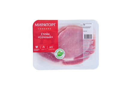 Стейк свиной МИРАТОРГ 360гр Корейка 1/4шт