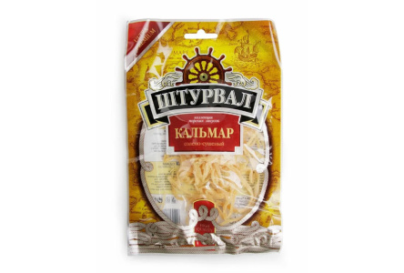 Кальмар солено-сушеный ШТУРВАЛ 36гр 1/40шт