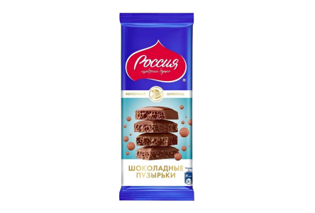 Шоколад пористый РОССИЯ 70гр Шоколадные пузырьки 1/22шт