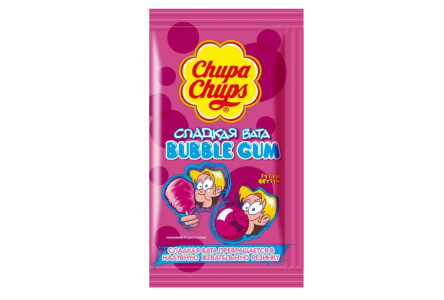 Карамель CHUPA CHUPS 11гр  Сладкая вата Баббли Тутти-фрутти 12/12шт