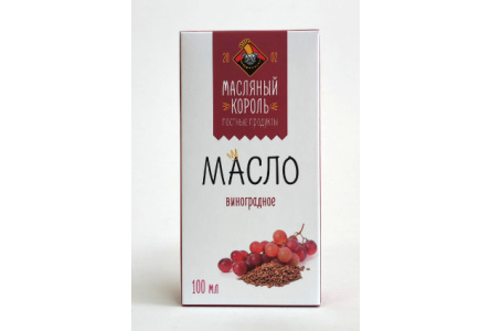 Масло МАСЛЯНЫЙ КОРОЛЬ 100мл Виноградное рафинированное 1/20шт