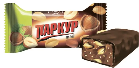 Конфеты НЕВСКИЙ КОНДИТЕР 200гр Паркур mini  Карамель/арахис/фундук 1/18шт