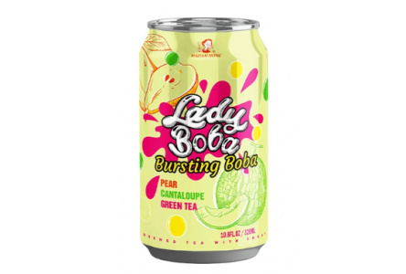Чай холодный  MADAM HONG 320мл Bubble tea Груша/дыня 1/24шт