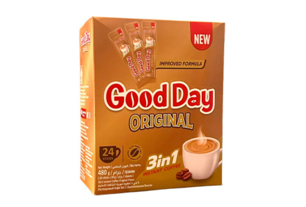 Кофе растворимый GOOD DAY Оригинал 20гр 3в1 стик 1/24шт